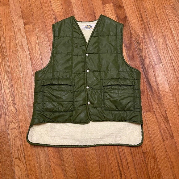 Vintage Western Trails Men’s Lined Snap Closure Vest Sz Large - Picture 1 of 13